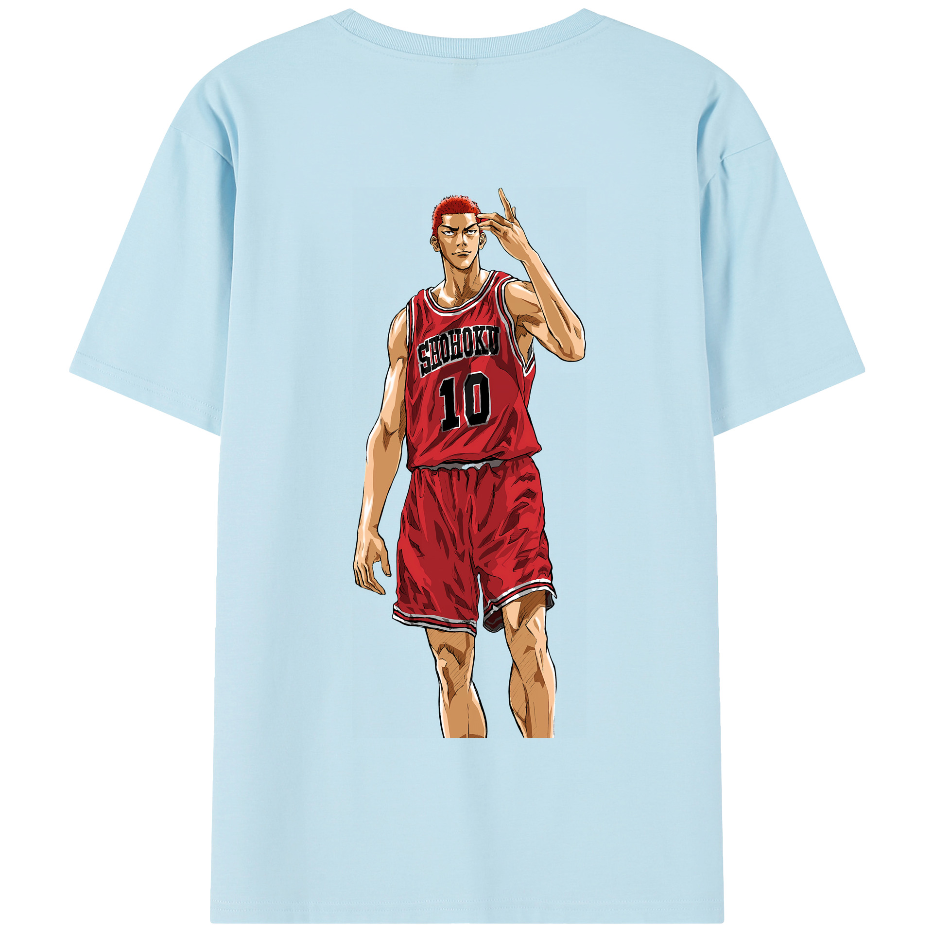 SLAM DUNK／スラムダンク 綿100％半袖Tシャツ（背面プリント）